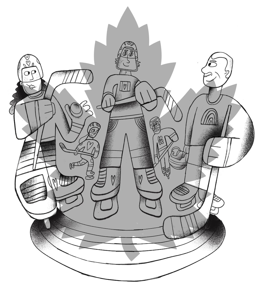 Pencil sketch for the Pride Night shirt.